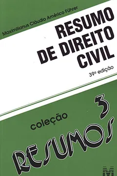 Livro Resumo 3. Direito Civil - Resumo, Resenha, PDF, etc.