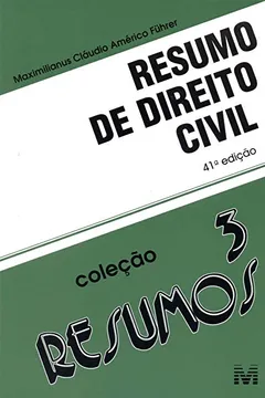 Livro Resumo 3. Direito Civil - Volume 3 - Resumo, Resenha, PDF, etc.