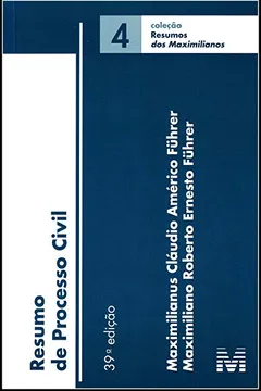 Livro Resumo de Processo Civil - Volume 4 - Resumo, Resenha, PDF, etc.