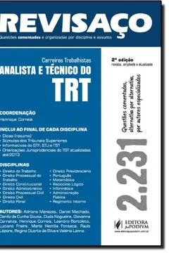 Livro Revisaco - Analista Tecnico Do Trt - 2.231 Questoes Comentadas - Resumo, Resenha, PDF, etc.