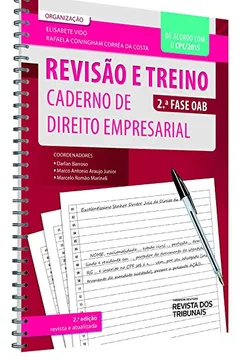 Livro Revisão e Treino Caderno de Direito Empresarial OAB. 2ª Fase - Resumo, Resenha, PDF, etc.