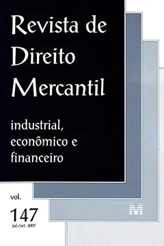 Livro Revista De Direito Mercantil - N. 147 - Resumo, Resenha, PDF, etc.