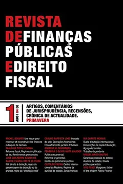 Livro Revista De Financas Publicas E Direito Fiscal Ano I - Resumo, Resenha, PDF, etc.