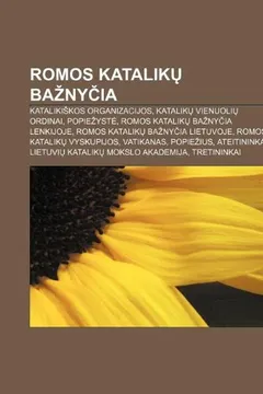 Livro Romos Katalik Ba NY Ia: Kataliki Kos Organizacijos, Katalik Vienuoli Ordinai, Popie Yst, Romos Katalik Ba NY Ia Lenkijoje - Resumo, Resenha, PDF, etc.