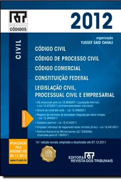 Livro RT Mini Código 2012. Código Civil, Código De Processo Civil, Constituiçao Federal - Resumo, Resenha, PDF, etc.