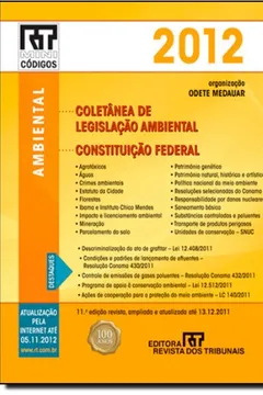 Livro Rt Mini Código 2012. Coletânea De Legislação De Ambiental, Constituição Federal - Resumo, Resenha, PDF, etc.