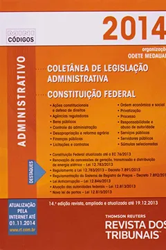 Livro RT Mini Código 2014. Coletânea de Legislação Administrativa e Constituição Federal - Resumo, Resenha, PDF, etc.