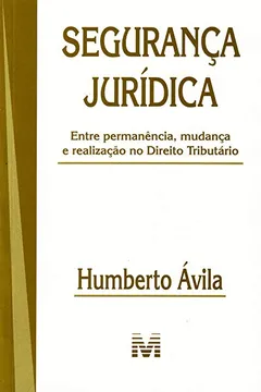 Livro Segurança Juridica - Resumo, Resenha, PDF, etc.