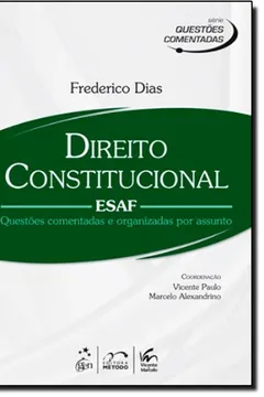 Capa do livro Serie Questoes Comentadas - Direito Constitucional - Esaf