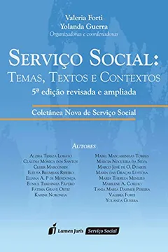 Livro Serviço Social. Temas, Textos e Contextos - Resumo, Resenha, PDF, etc.