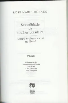 Livro Sexualidade Mulher Brasileira - Resumo, Resenha, PDF, etc.