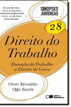 Livro Sinopses Jurídicas Volume 28. Direito Do Trabalho - Resumo, Resenha, PDF, etc.