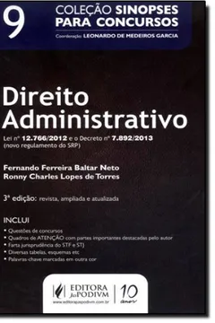 Livro Sinopses Para Concursos - V. 09 - Direito Administrativo - Resumo, Resenha, PDF, etc.