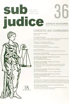 Livro Sub Judice 36 Credito Ao Consumo - Resumo, Resenha, PDF, etc.