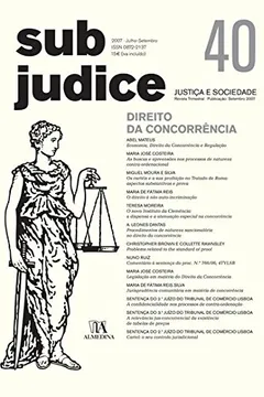 Livro Sub Judice 40 Direito Da Concorrencia - Resumo, Resenha, PDF, etc.
