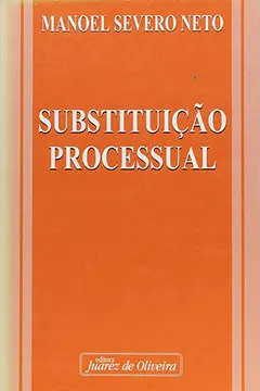 Livro Substituição Processual - Resumo, Resenha, PDF, etc.