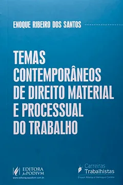 Livro Temas Contemporâneos de Direito Material e Processual do Trabalho - Resumo, Resenha, PDF, etc.