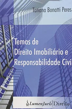 Capa do livro Temas De Direito Imobiliario E Responsabilidade Civil