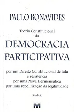 Livro Teoria Constitucional da Democracia Participativa - Resumo, Resenha, PDF, etc.