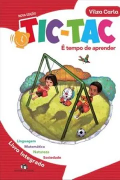 Capa do livro Tic-Tac. É Tempo de Aprender Integrado. Capa Vermelha