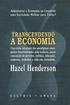 Capa do livro Transcendendo a Economia