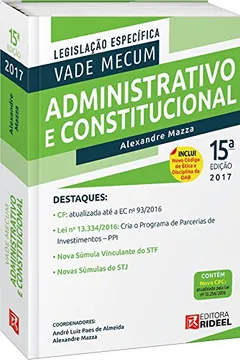 Livro Vade Mecum Administrativo e Constitucional - Resumo, Resenha, PDF, etc.