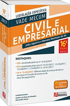 Livro Vade Mecum Civil e Empresarial - Resumo, Resenha, PDF, etc.