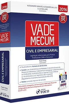 Livro Vade Mecum Civil e Empresarial. Legislação Selecionada Para Prática Profissional, OAB e Concursos - Resumo, Resenha, PDF, etc.