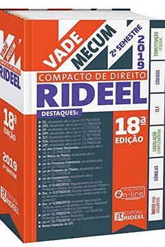 Livro Vade Mecum Compacto de Direito Rideel - 2º Semetre 2019 - Resumo, Resenha, PDF, etc.