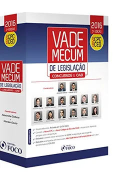 Livro Vade Mecum de Legislação 2016 - Resumo, Resenha, PDF, etc.