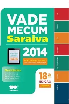 Livro Vade Mecum Saraiva 2014. Tradicional - Resumo, Resenha, PDF, etc.