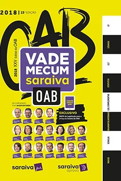 Livro Vade Mecum Saraiva 2018. OAB - Resumo, Resenha, PDF, etc.