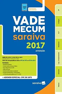 Livro Vade Mecum. Tradicional Saraiva 2017 - Resumo, Resenha, PDF, etc.