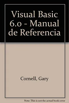 Capa do livro Visual Basic 6.0 - Manual de Referencia