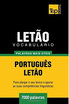 Livro Vocabulario Portugues-Letao - 7000 Palavras Mais Uteis - Resumo, Resenha, PDF, etc.