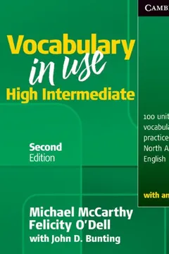 Capa do livro Vocabulary in Use, High Intermediate: 100 Units of Vocabulary Practice in North American English with Answers
